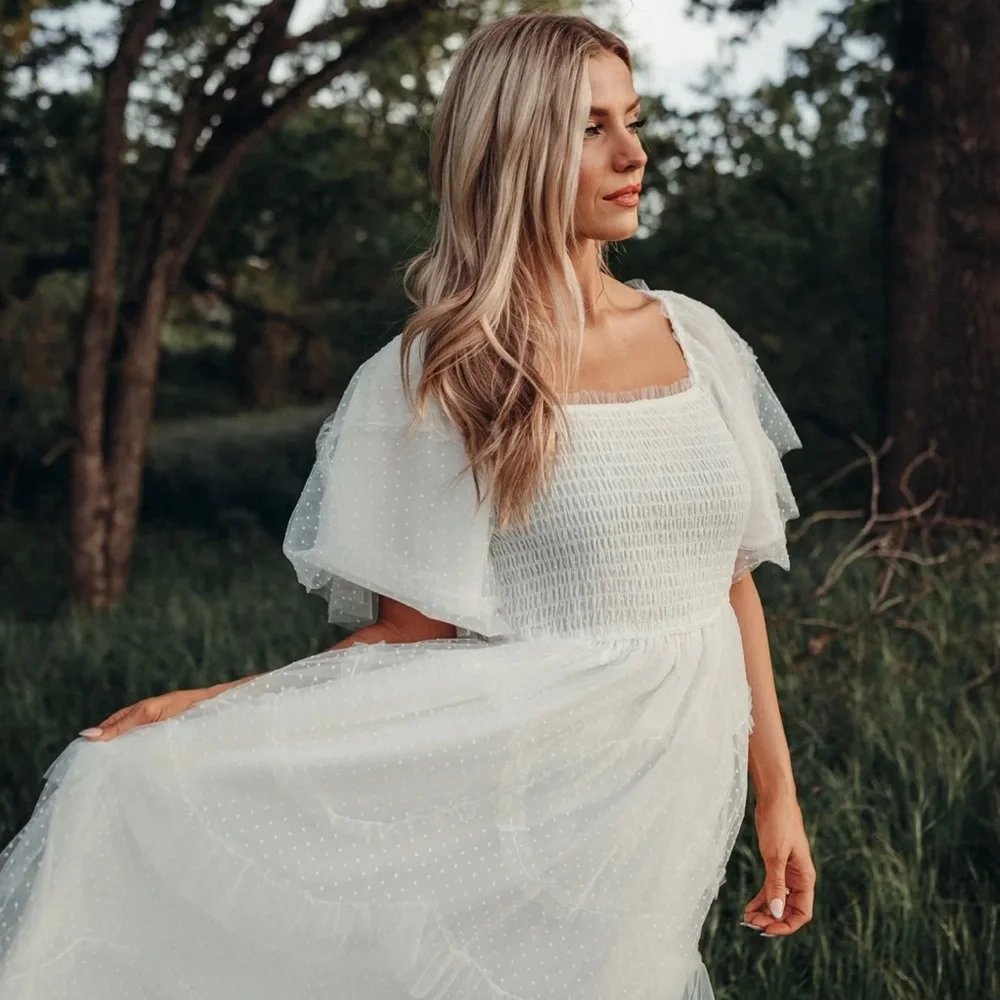 IVORIE KAI Camille white dress Size: SMALL - Picture 5 of 7